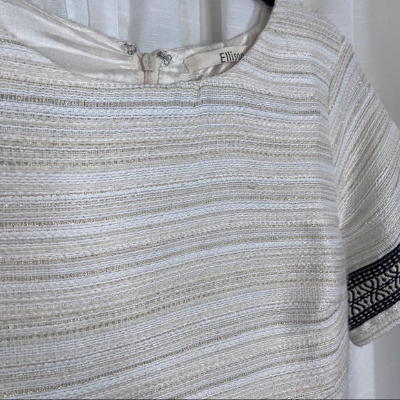 Ellison cream and gold tweed mini dress - Picture 3 of 8